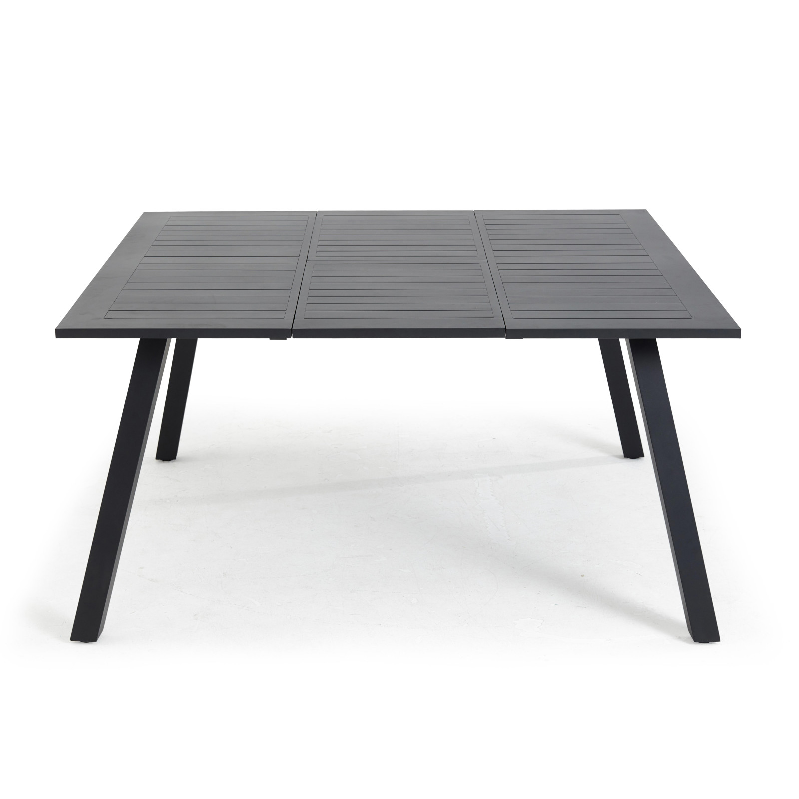 Table de jardin carrée extensible 100/145 cm en aluminium