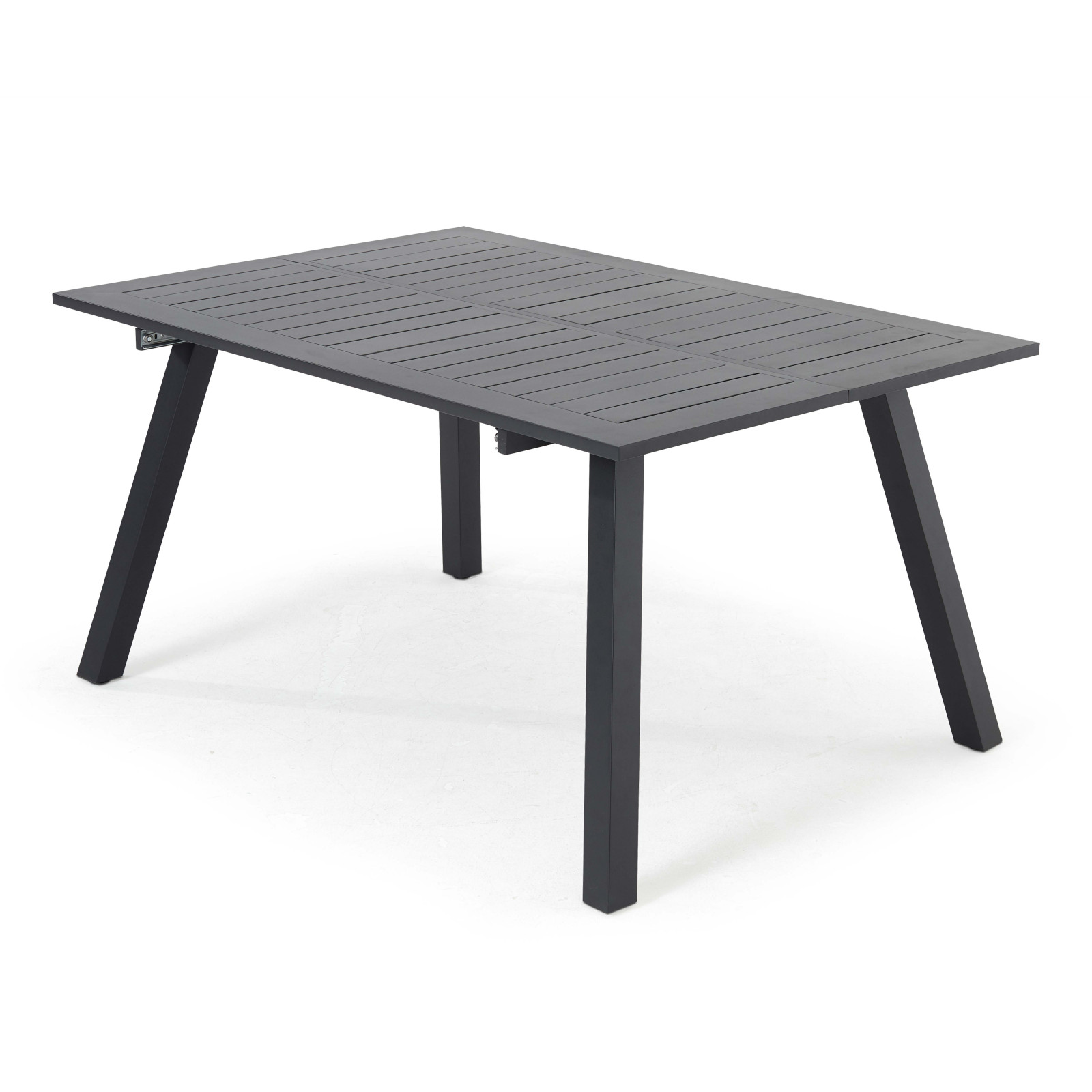 Table de jardin carrée extensible 100/145 cm en aluminium