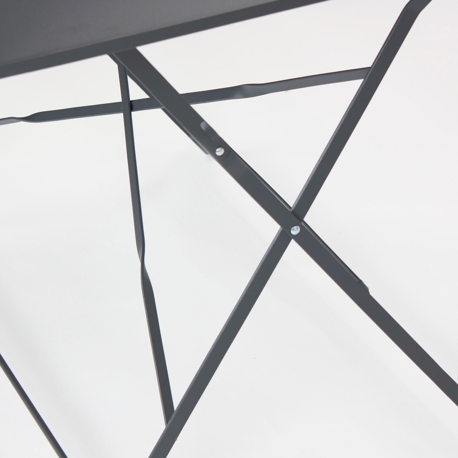 Table de jardin bistrot pliante en métal