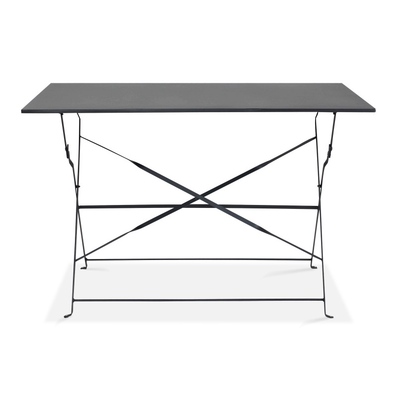 Table de jardin bistrot pliante en métal