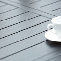 Table de jardin extensible en aluminium noir 8 places