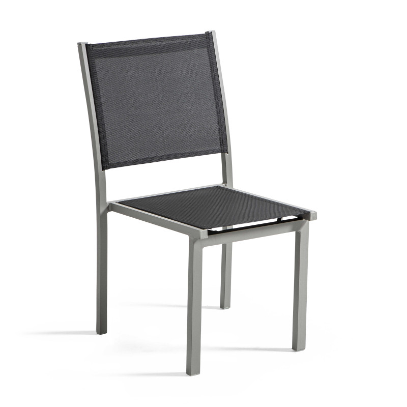 Table de jardin rectangulaire 180 x 90 cm, plateau en verre et 8 chaises