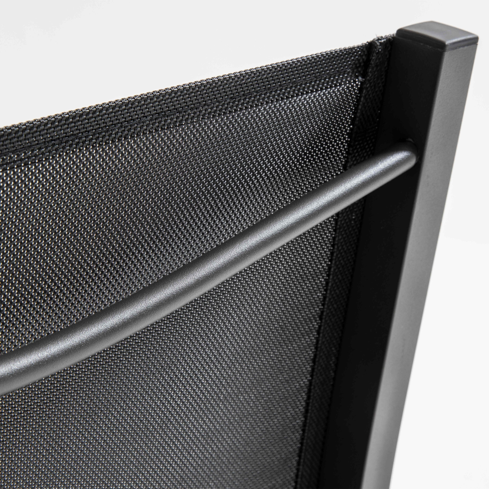 Table de jardin rectangulaire 180 x 90 cm, plateau en verre et 8 chaises