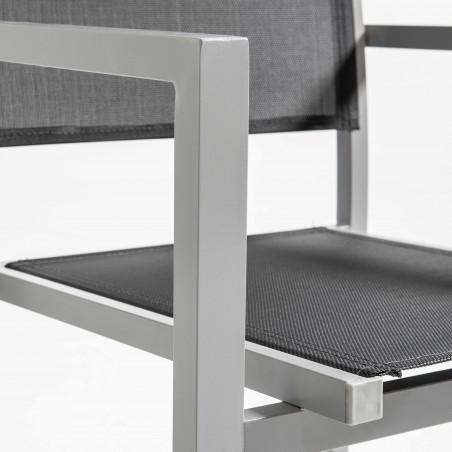 Lot de 2 chaises d'extérieur avec accoudoirs