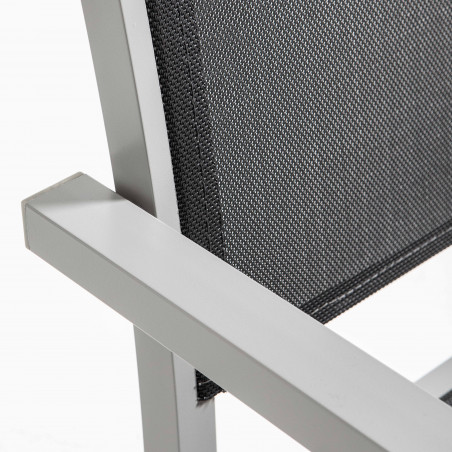 Lot de 2 chaises d'extérieur avec accoudoirs