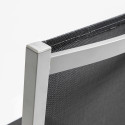 Lot de 2 chaises d'extérieur en aluminium et textilène