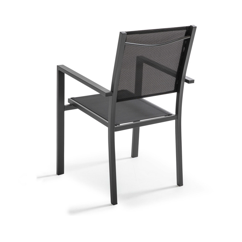 Lot de 2 chaises d'extérieur avec accoudoirs (3/7)