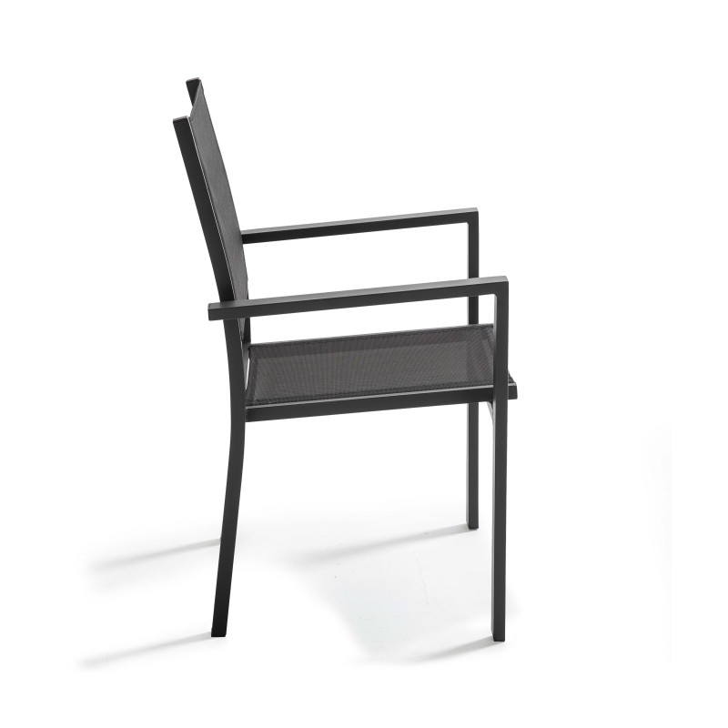 Lot de 2 chaises d'extérieur avec accoudoirs (4/7)