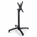 Pied de table avec système inclinable en aluminium noir