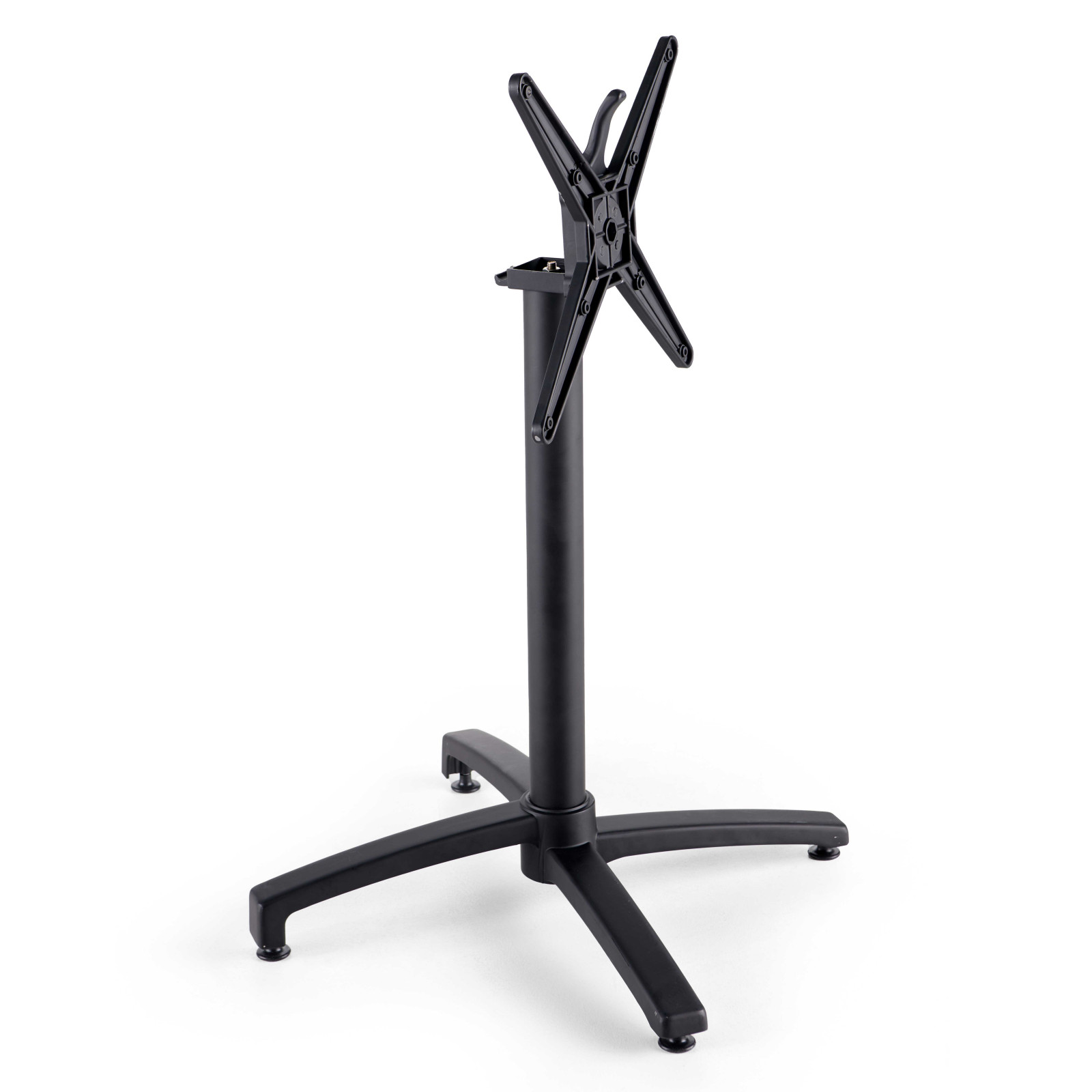 Pied de table avec système inclinable en aluminium noir Pied de table avec système inclinable en aluminium noir