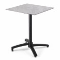 Pied de table avec système inclinable en aluminium noir