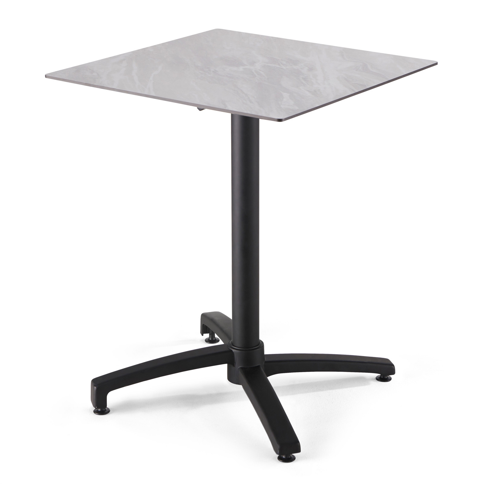 Pied de table avec système inclinable en aluminium noir Pied de table avec système inclinable en aluminium noir