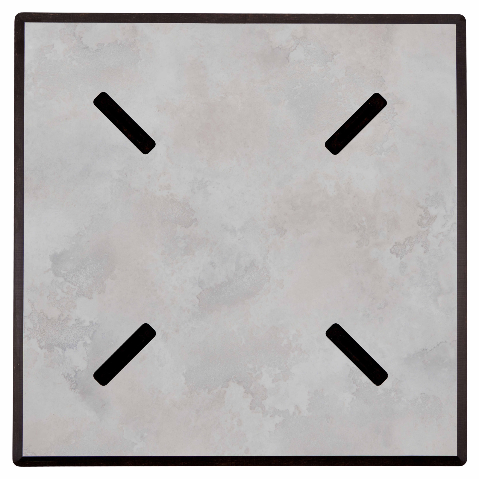 Table de jardin carrée inclinable en HPL