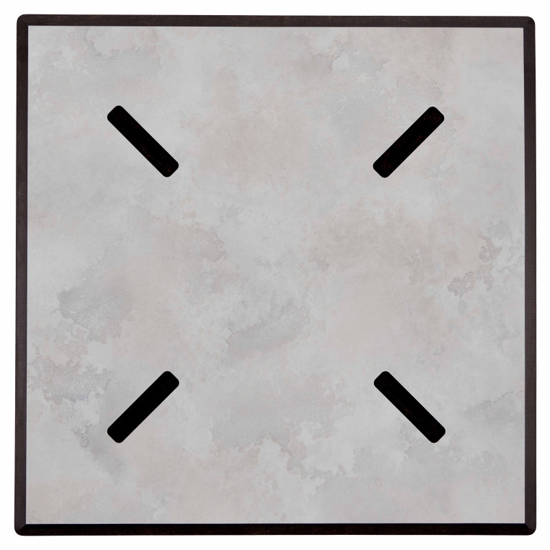 Table de jardin carrée inclinable en HPL (6/7)