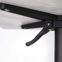 Table de jardin carrée inclinable en HPL
