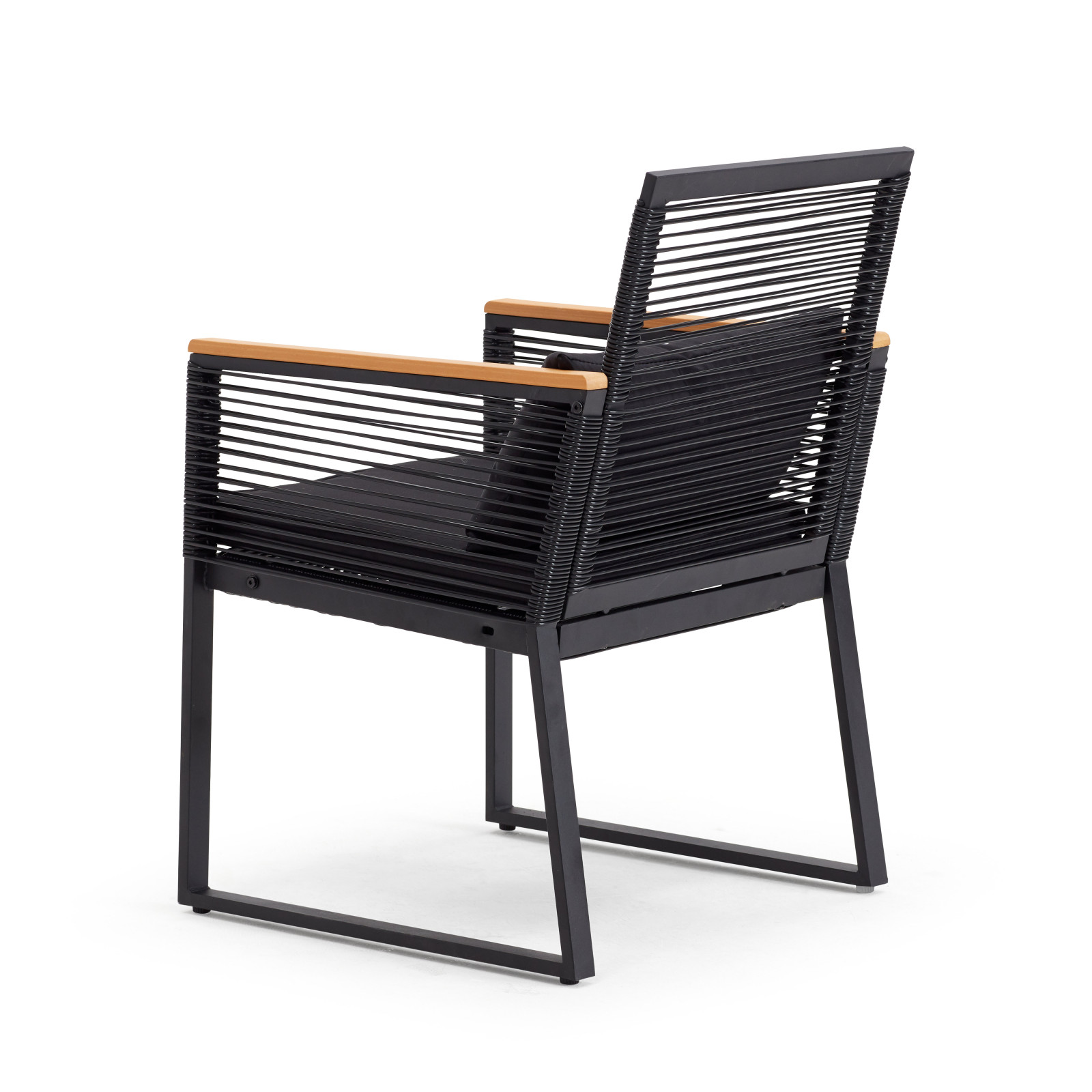 Salon de jardin 5 places composé d'un canapé, 2 fauteuils avec accoudoirs et une table basse