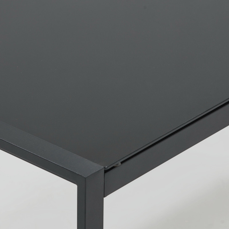 Salon de jardin 5 places composé d'un canapé, 2 fauteuils avec accoudoirs et une table basse