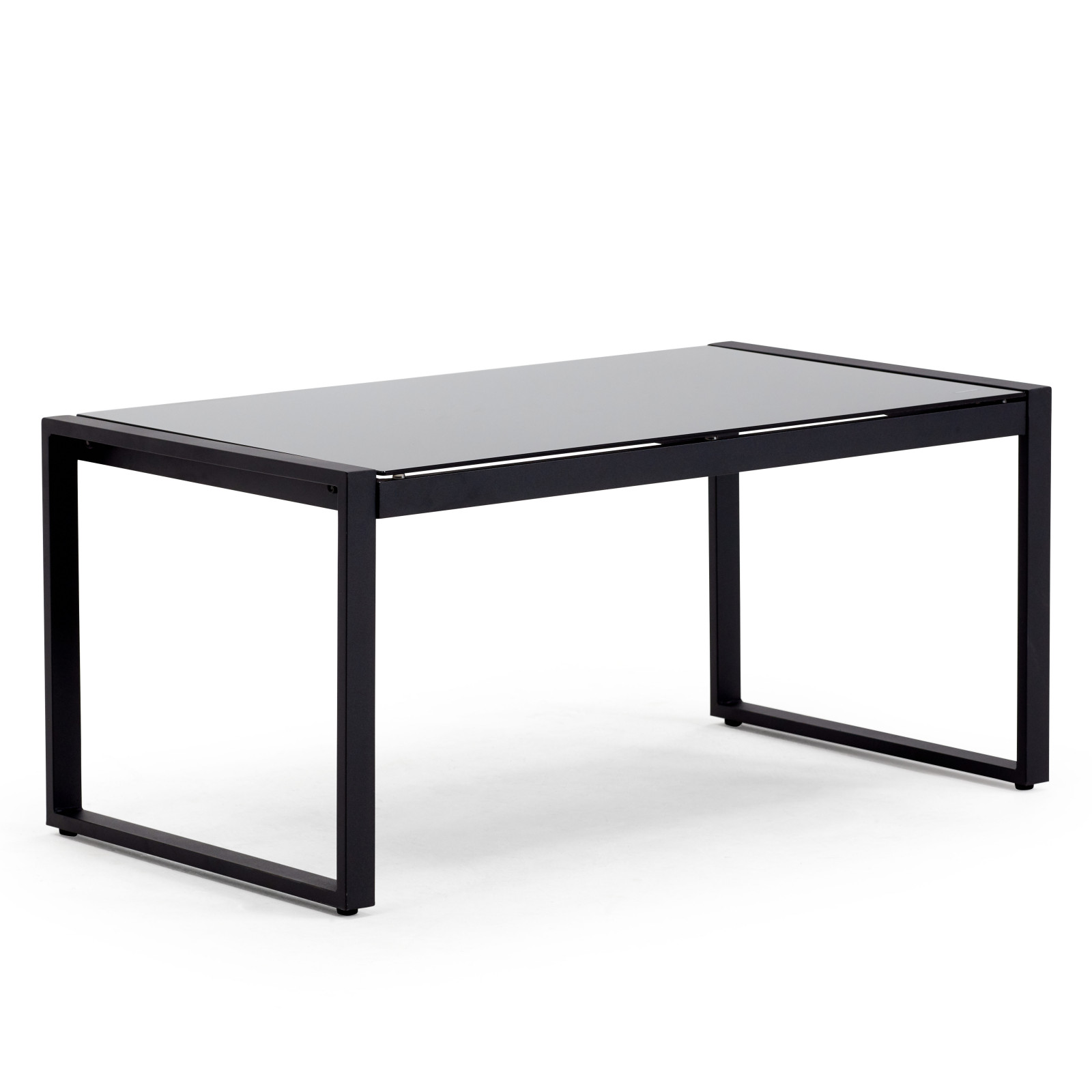 Salon de jardin 5 places composé d'un canapé, 2 fauteuils avec accoudoirs et une table basse