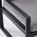 Salon bas d'angle 5 places avec dossier inclinable et table basse