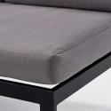 Salon bas d'angle 5 places avec dossier inclinable et table basse
