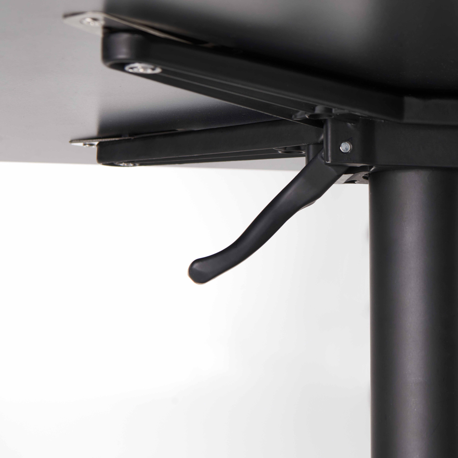 Table de jardin carré (60x60 cm) inclinable en HPL