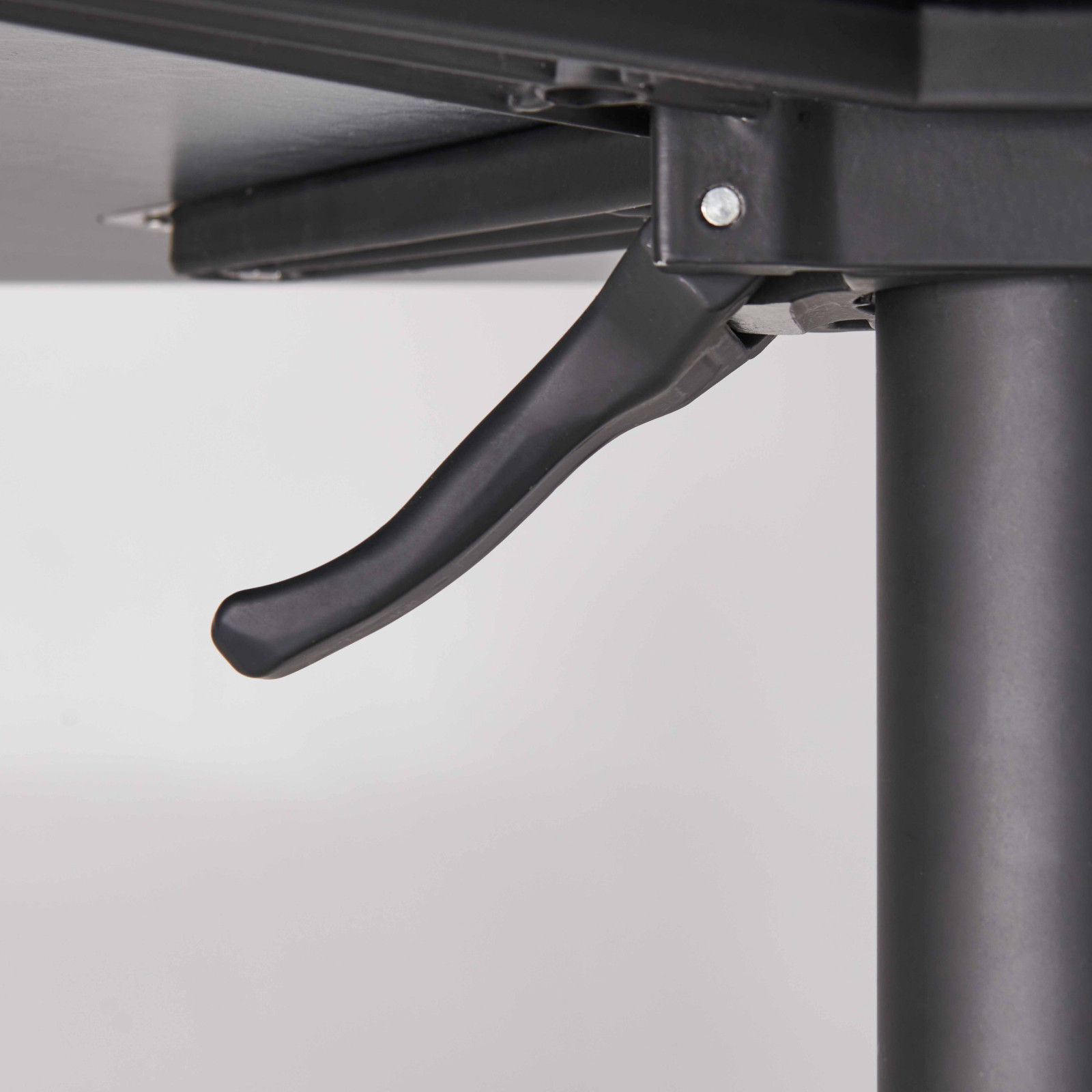 Table de jardin carré (60x60 cm) inclinable en HPL