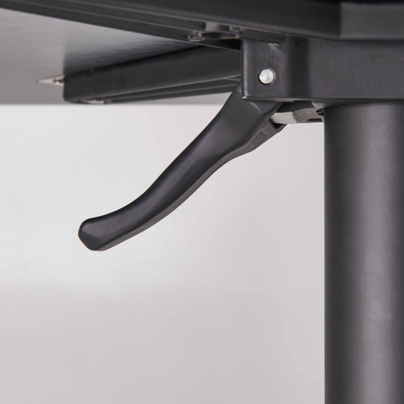 Table de jardin carré (60x60 cm) inclinable en HPL