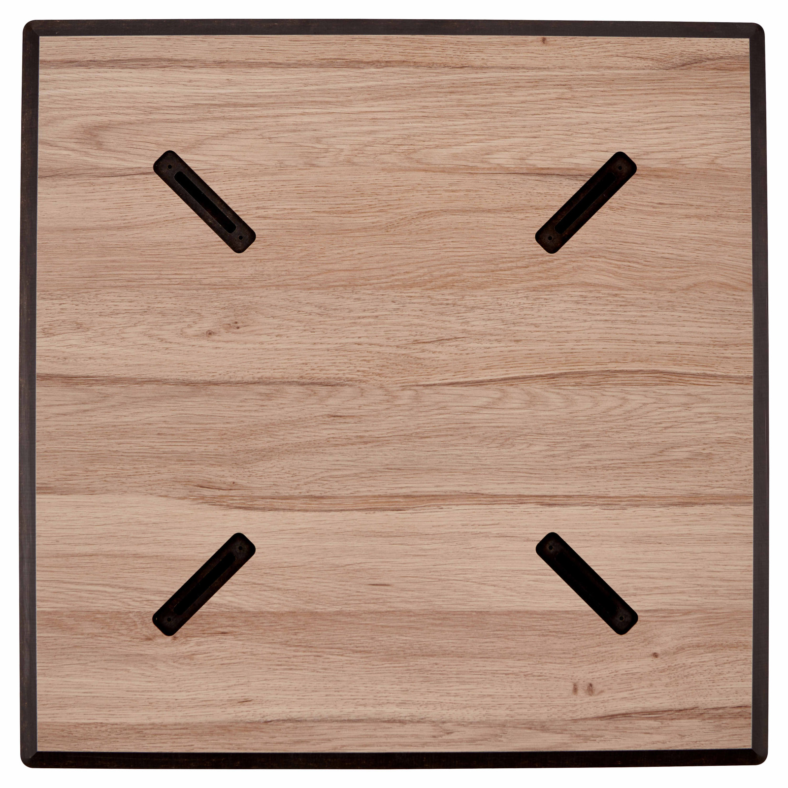 Table de jardin carré (60x60 cm) inclinable en HPL