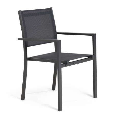 Salon de jardin en aluminium 10 places table extensible 216/298 cm, avec 8 chaises et 2 fauteuils