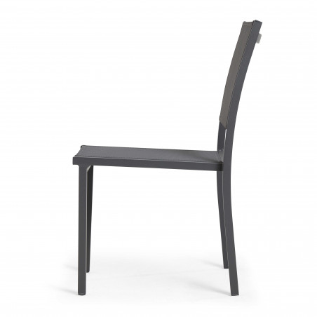 Salon de jardin en aluminium 10 places table extensible 216/298 cm, avec 8 chaises et 2 fauteuils