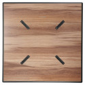 Table de jardin carrée (70x70cm) inclinable en HPL