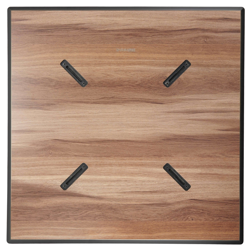 Table de jardin carrée (70x70cm) inclinable en HPL