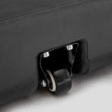 Ensemble double parasol déporté carré (3 x 3m) 250g/m² + dalle à lester sur roues 110L