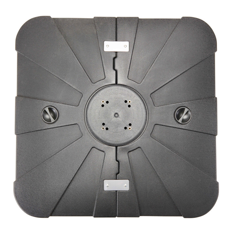 Ensemble parasol déporté carré 250g/m² (3 x 3M) rotatif 360° + Dalle à lester sur roues 110 L (5/6)