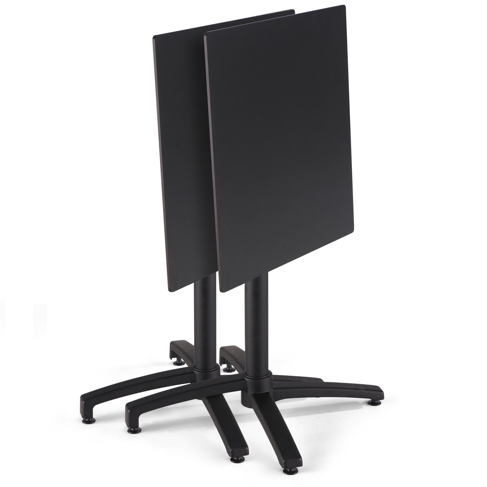 Table de jardin carrée (60x60 cm) inclinable en HPL