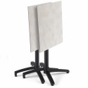Table de jardin carrée (60x60 cm) inclinable en HPL