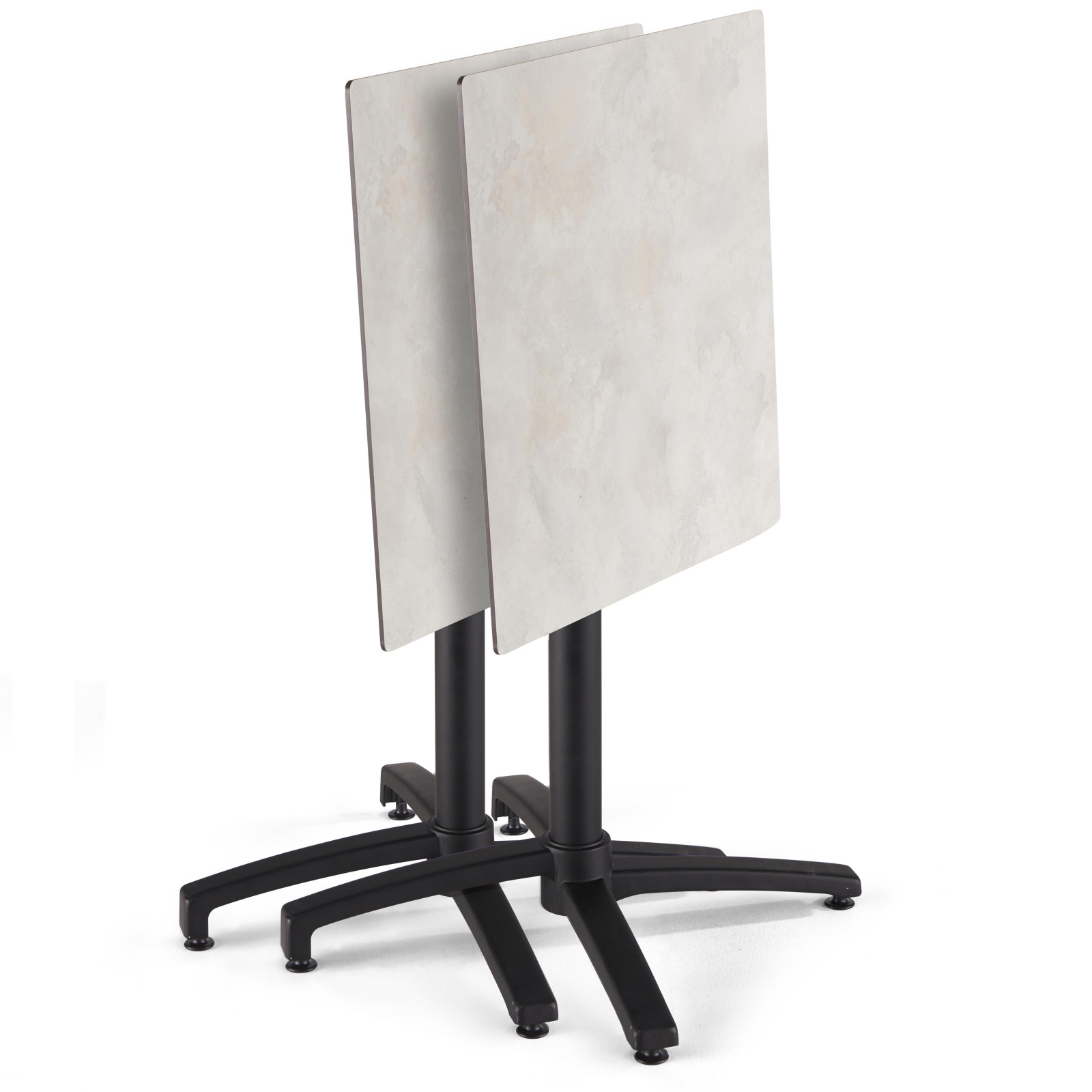 Table de jardin carrée (60x60 cm) inclinable en HPL