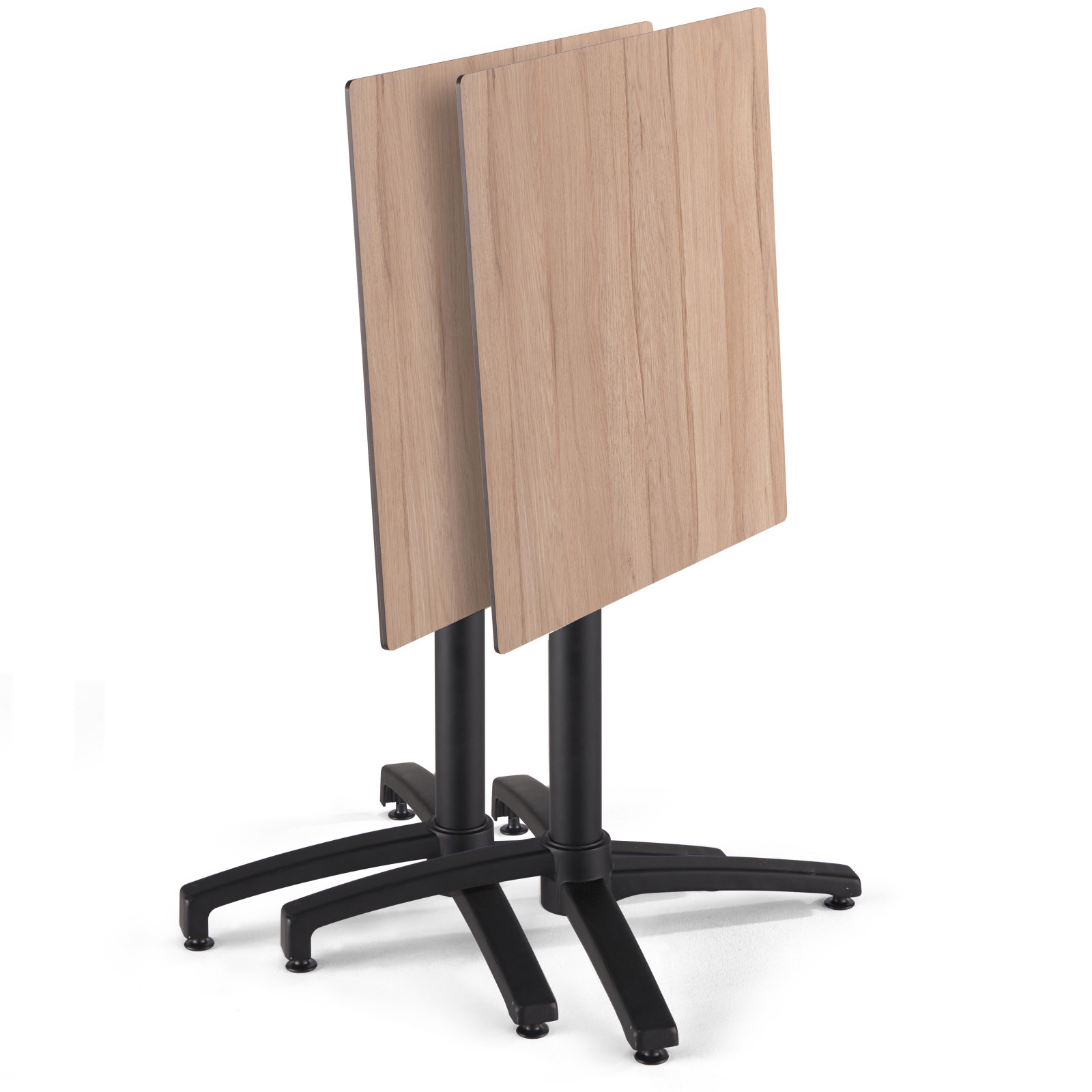 Table de jardin carrée (60x60 cm) inclinable en HPL