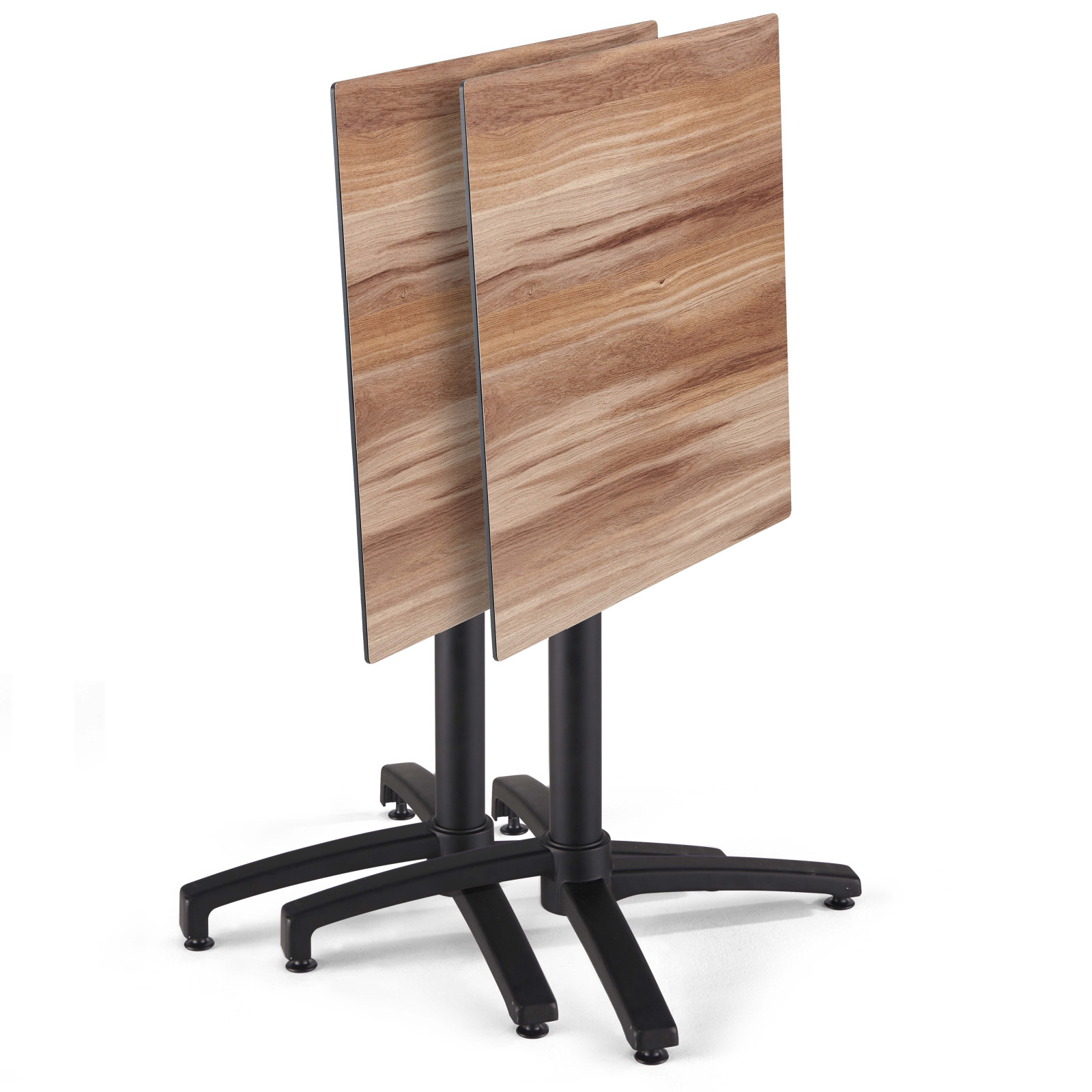 Table de jardin carrée (70x70cm) inclinable en HPL