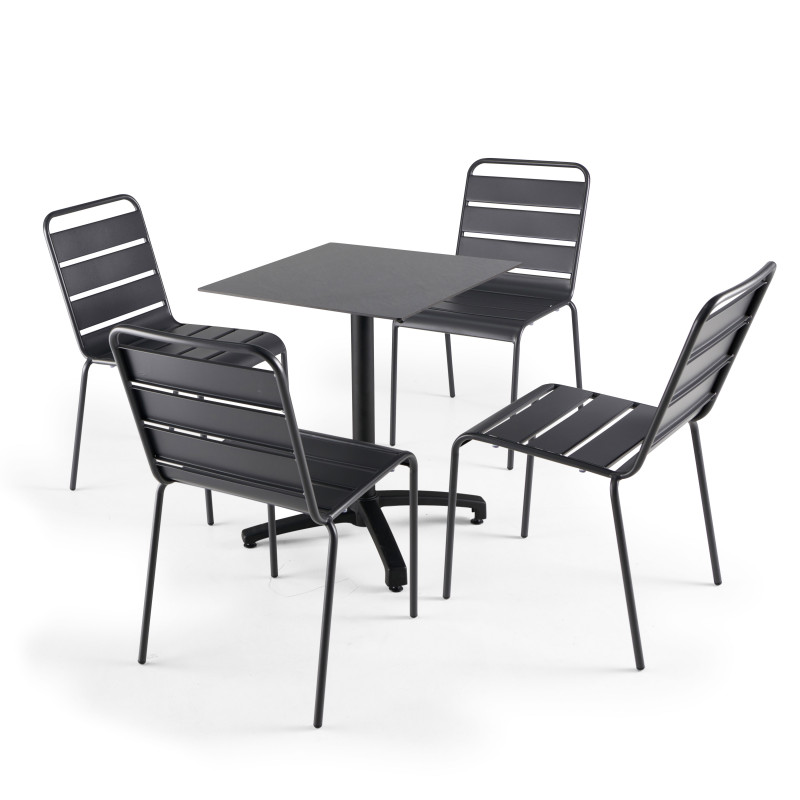 Plateau de table carré (60x60cm) en HPL (5/6)