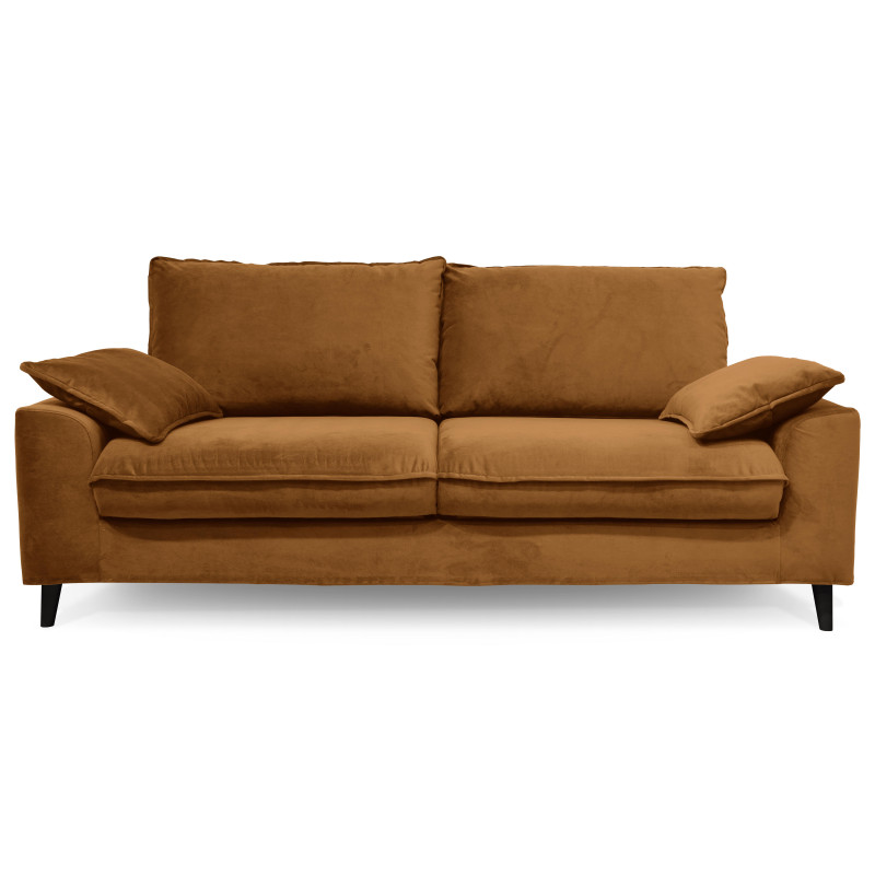 Canapé en velours 3 places