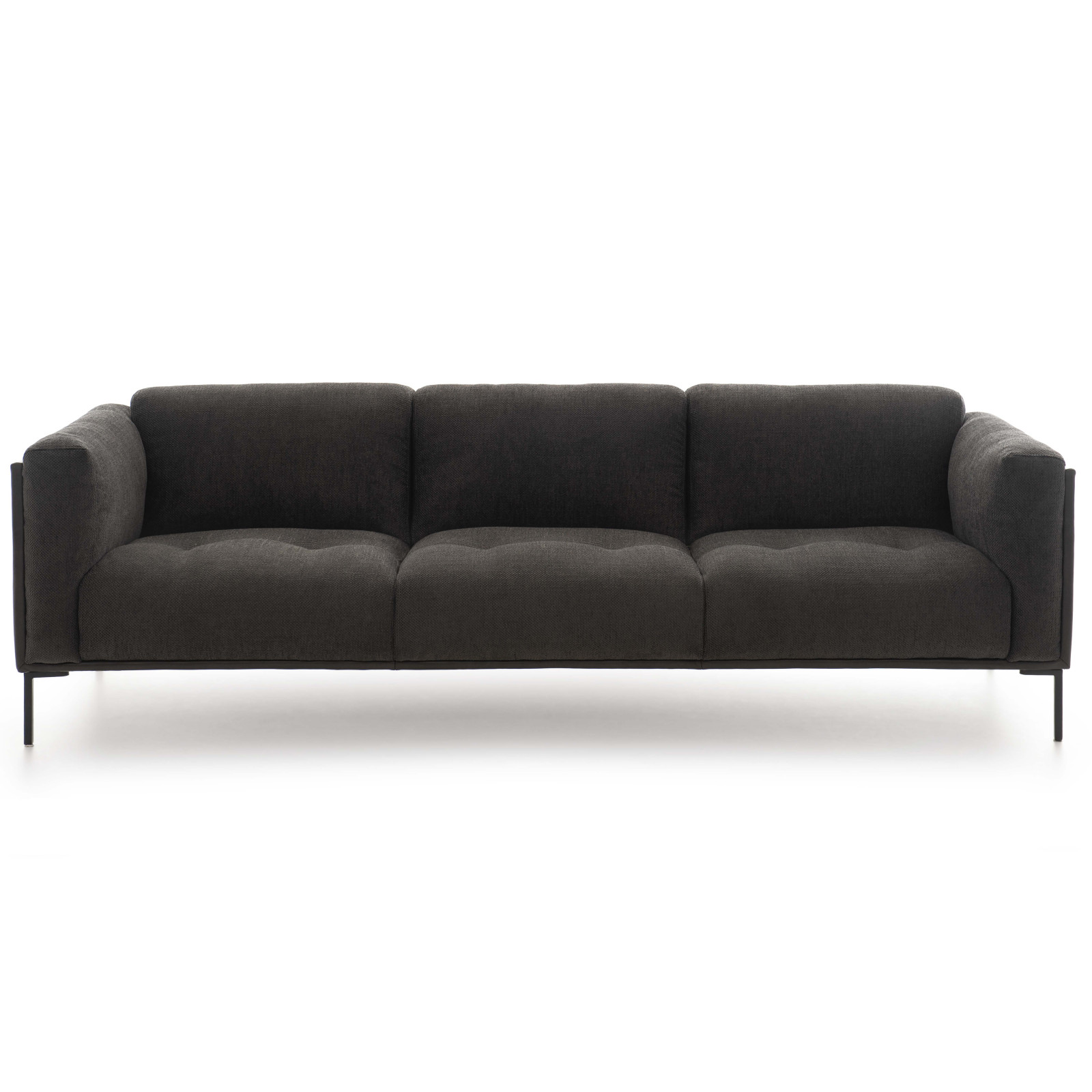 Grand canapé bi-matière 4 places