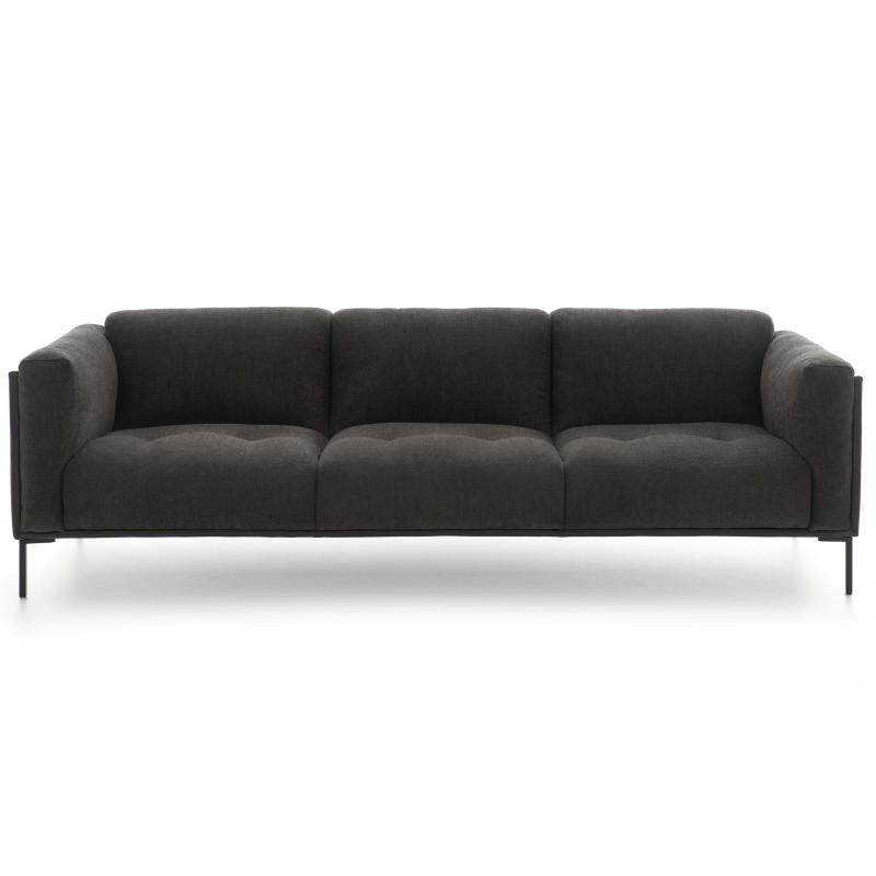 Grand canapé bi-matière 4 places