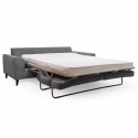 Canapé convertible en tissu chiné 3 places