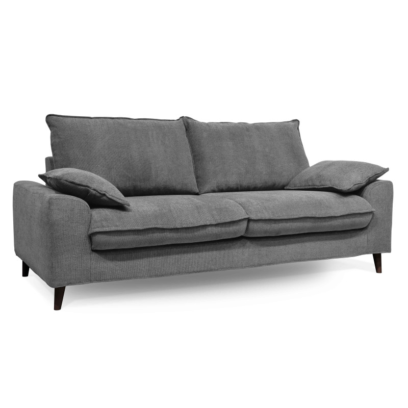 Canapé convertible en tissu chiné 3 places