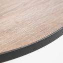 Ensemble de jardin table ronde (Ø60cm) + 4 chaises en métal