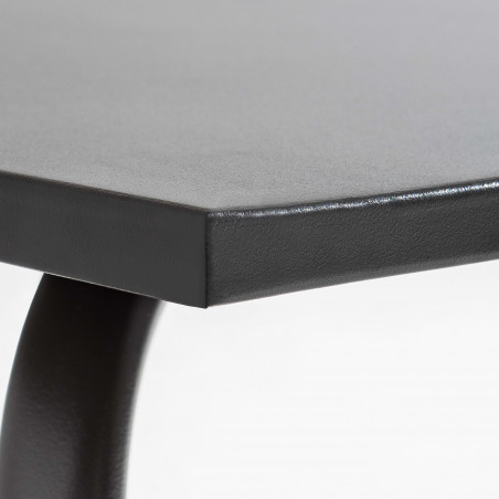 Ensemble table carrée (70 x 70 x 72 cm) et 4 chaises