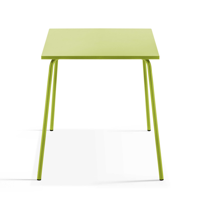 Ensemble table carrée (70 x 70 x 72 cm) et 4 chaises