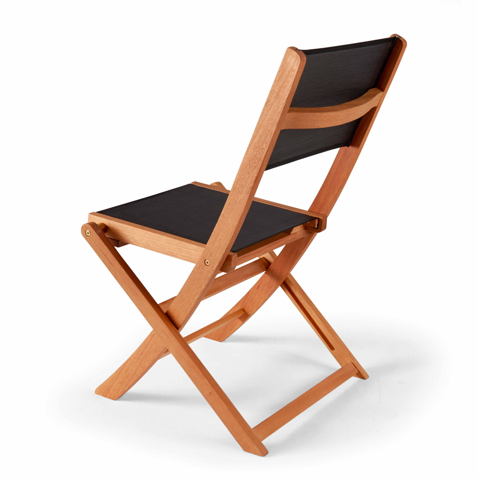 Lot de 2 chaises pliantes de jardin en bois