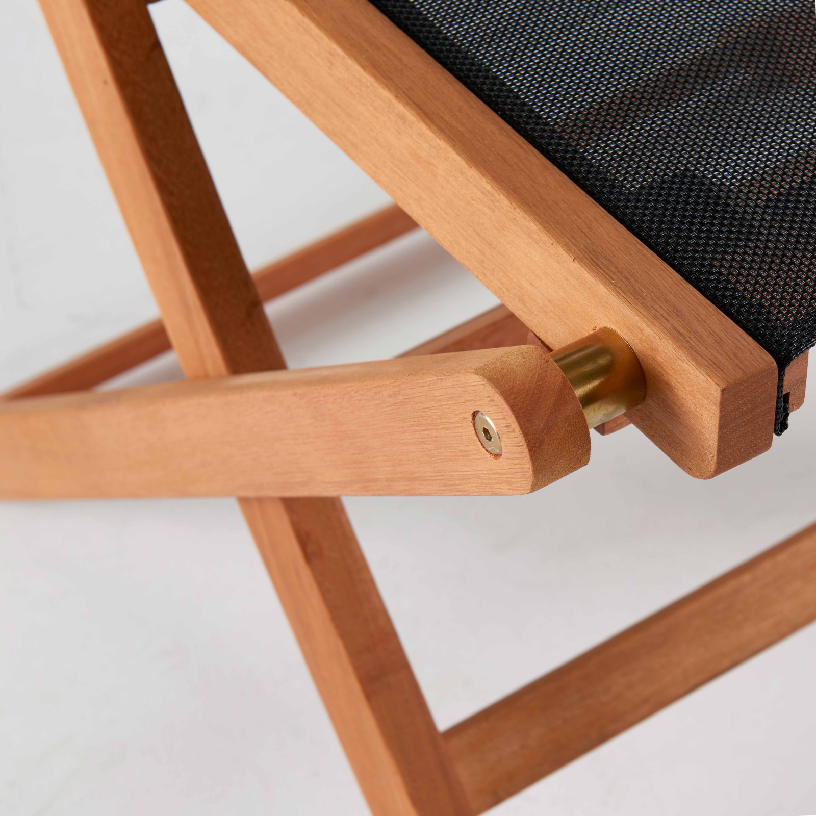 Lot de 2 chaises pliantes de jardin en bois